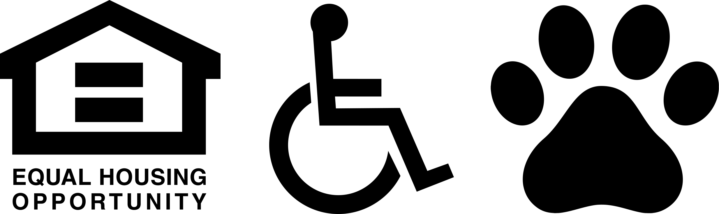 eho, ada and paw logos